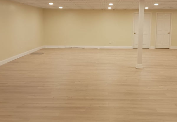 Example of a flooring installation job