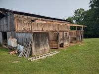 The old lean-to was removed and the new framing was being installed.