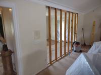 The wall being removed